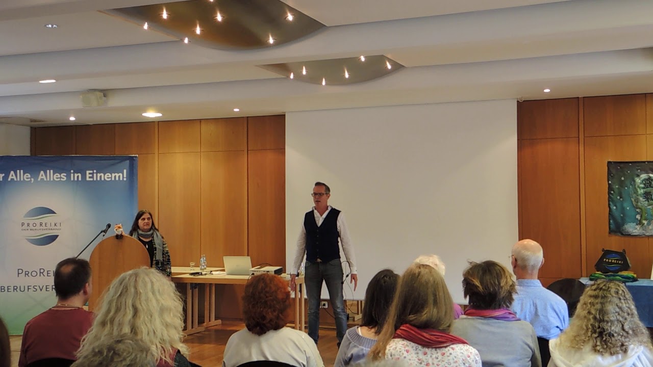 Frans Stiene in Germany chanting the Reiki Precepts