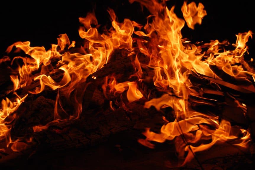 bonfire burning campfire fire 270815