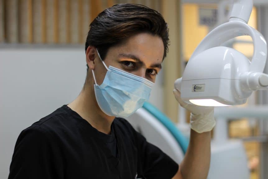 dentist in mask